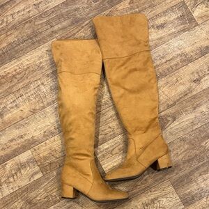 Elegant Camel Over-the-Knee Women's Boots